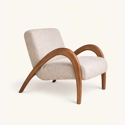 Fauteuil lounge Maurice beige
