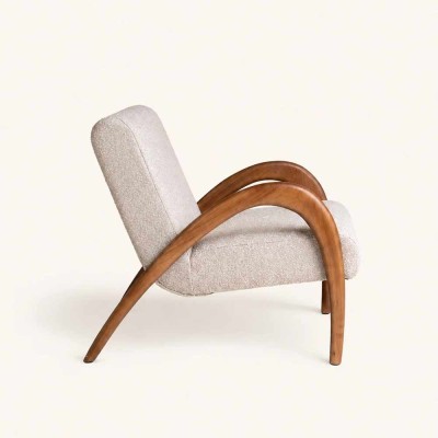 Fauteuil lounge Maurice beige 2