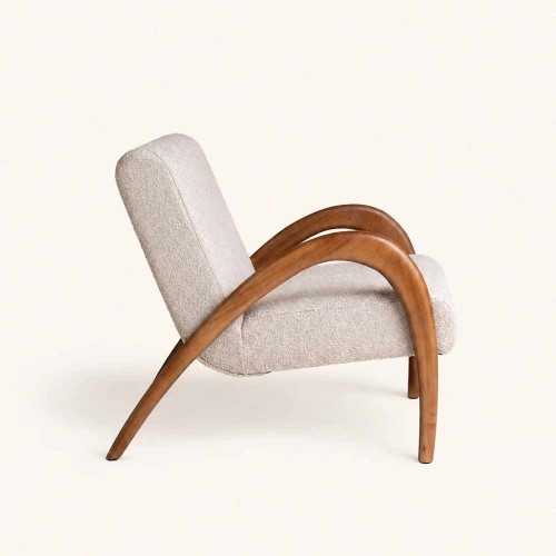 Fauteuil lounge Maurice beige