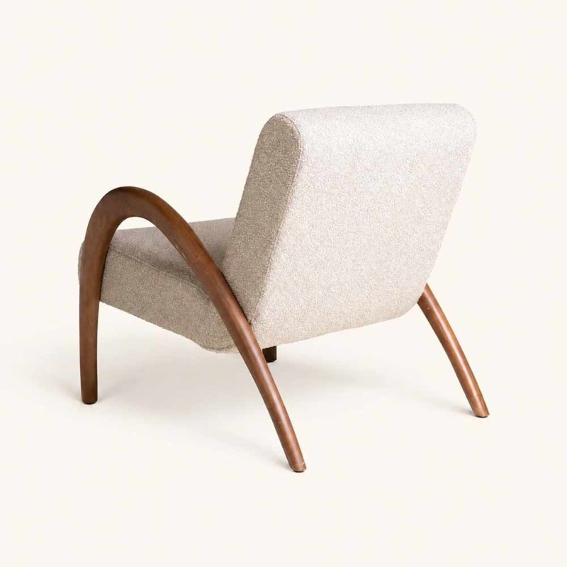 Fauteuil lounge Maurice beige