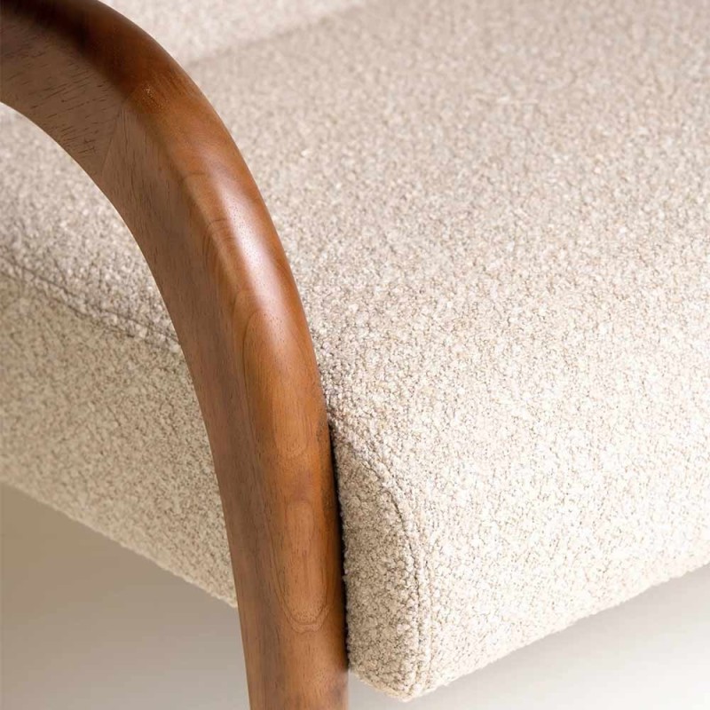 Fauteuil lounge Maurice beige