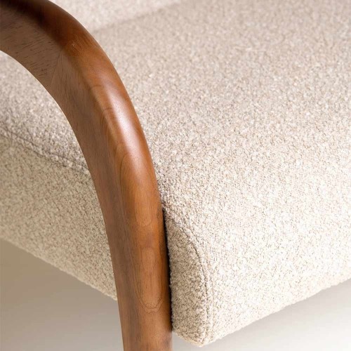 Fauteuil lounge Maurice beige