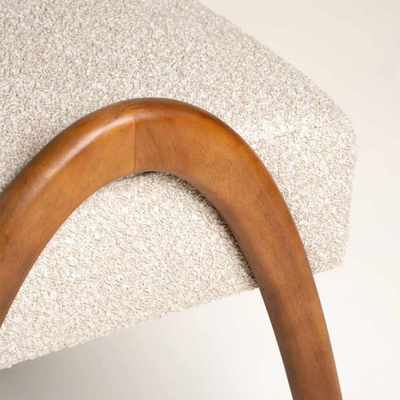 Repose-pieds Maurice beige