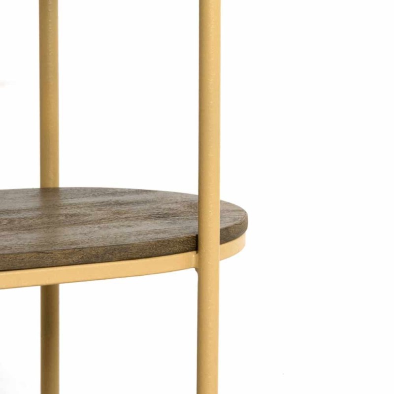Bibliothèque ouverte QIO 90x200 cm – Bois brun et beige mat