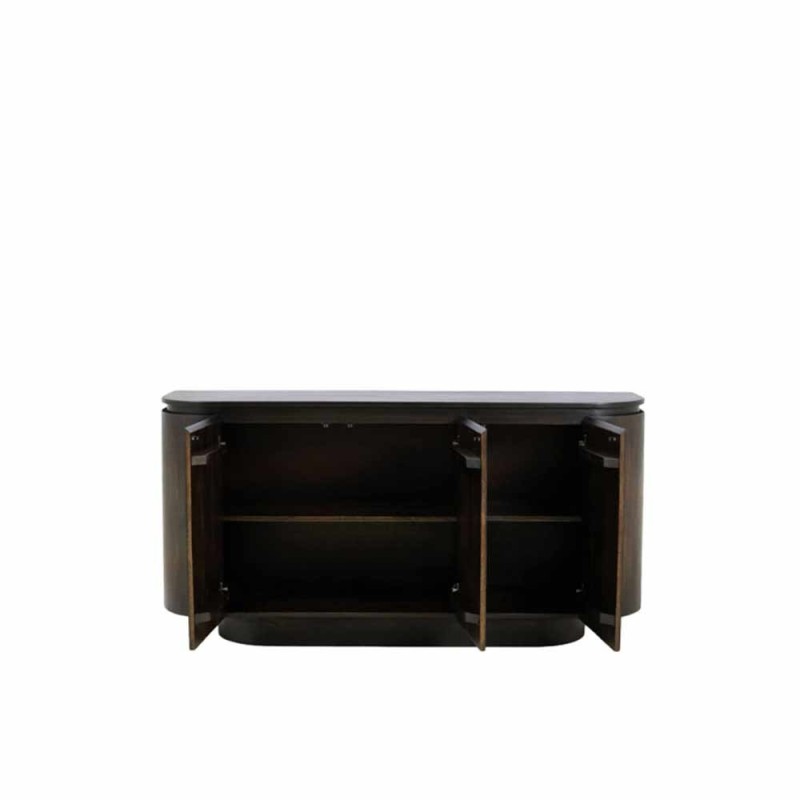 Console RYMA 160 cm brun chocolat