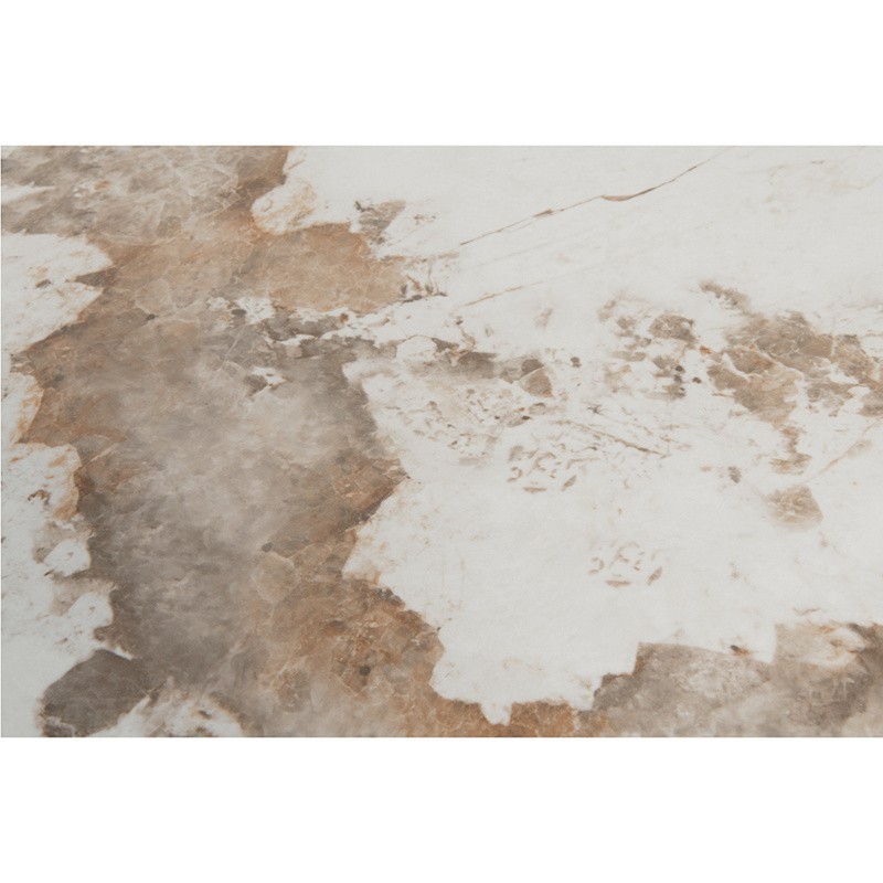 Table à manger Ellipse 220 cm – Plateau effet marbre en céramique