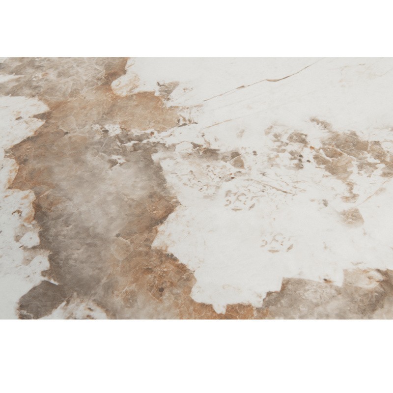 Table à manger 220 cm effet marbre – Plateau céramique rectangulaire