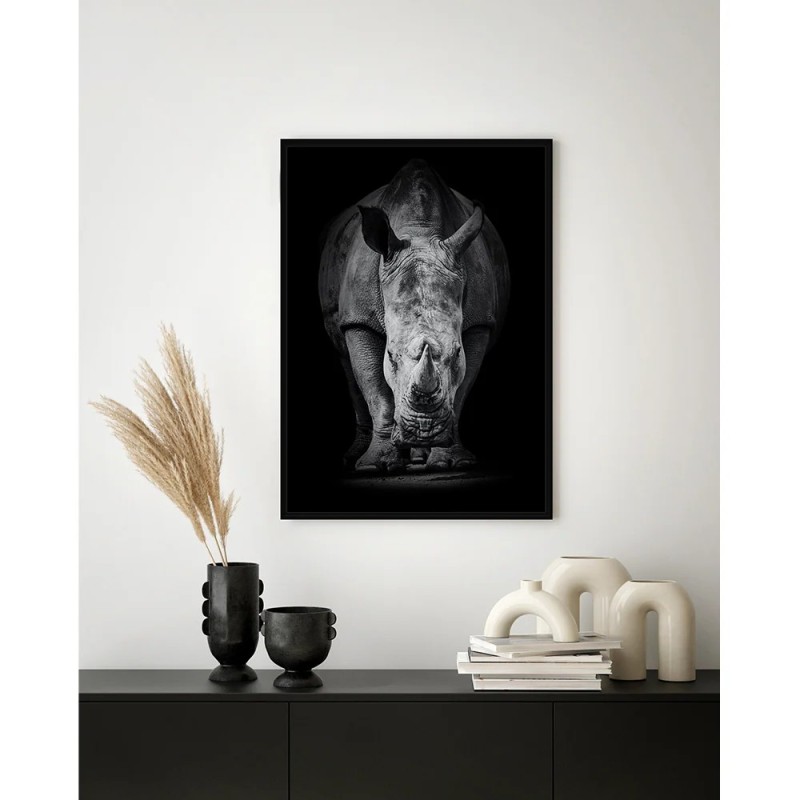 Tableau Diceros Bicornis en velours