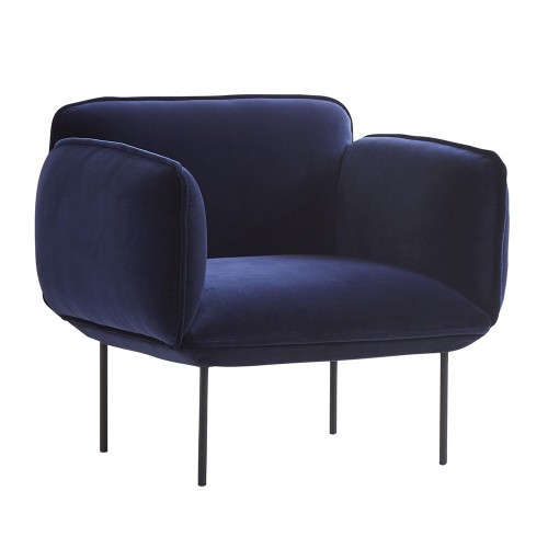 Sillón Nakki en tejido Kvadrat Harald 3 Woud