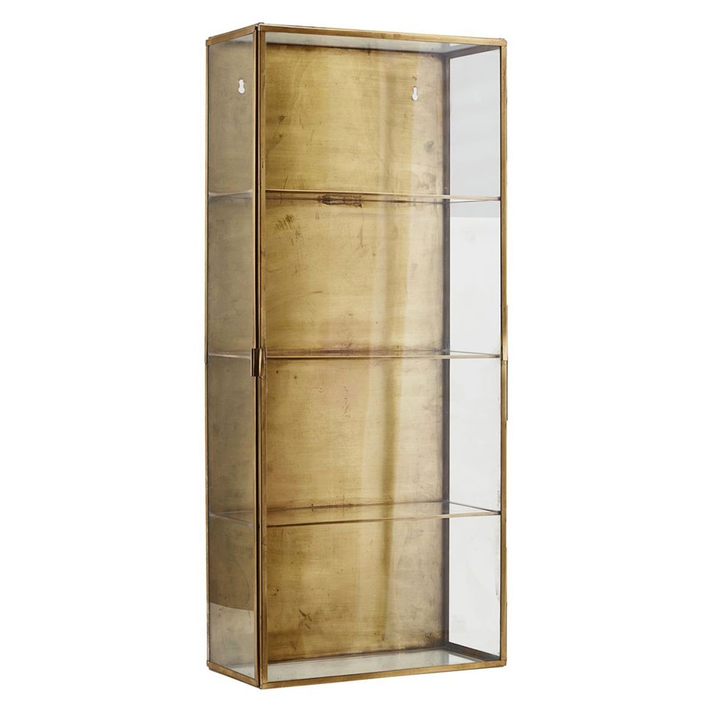 Vitrine laiton & verre L House Doctor