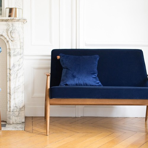 Canapé Fox Velours indigo 366 Concept