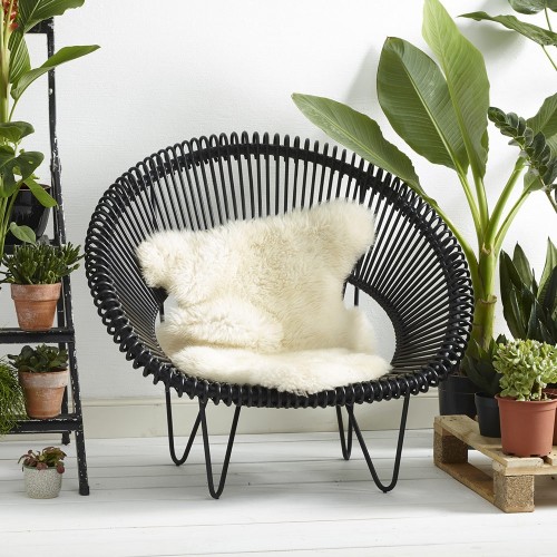 Poltrona Cruz Cocoon nera Vincent Sheppard