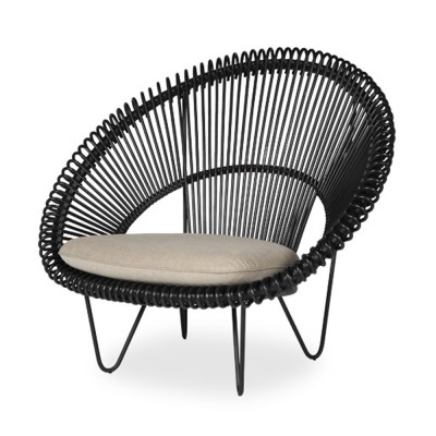 Poltrona Cruz Cocoon nera Vincent Sheppard 2