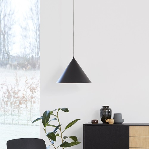 Annular pendant black Woud