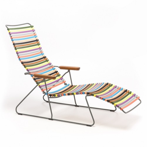 Chaise longue Click multicolore 1 Houe