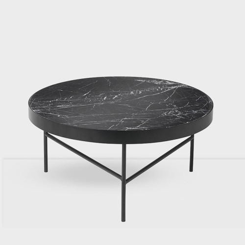 Tavolino in marmo nero L Ferm Living