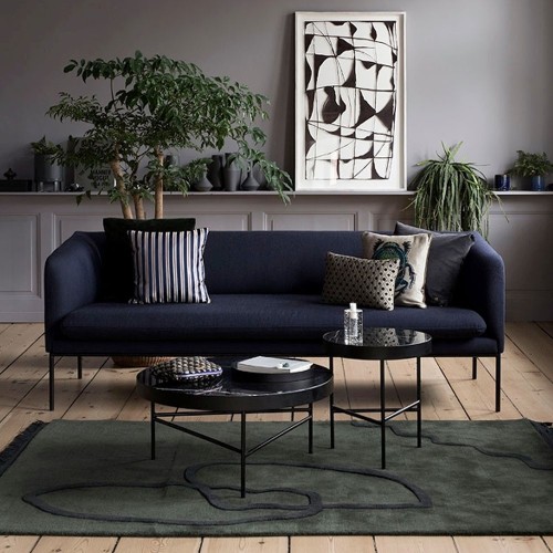 Table basse Marble noir L Ferm Living