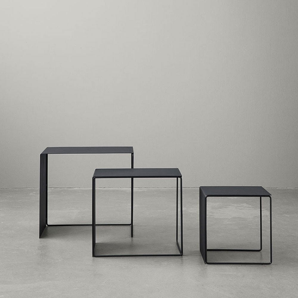 Lot de 3 tables basses Cluster noir Ferm Living