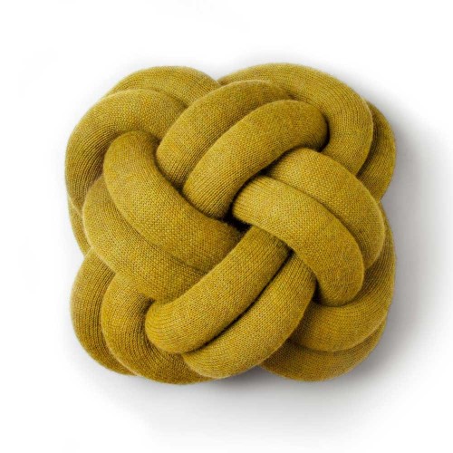 Knot yellow cushion Design House Stockholm