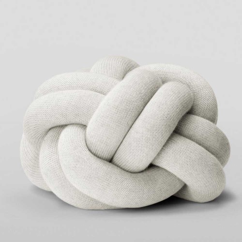 Knot light grey cushion Design House Stockholm