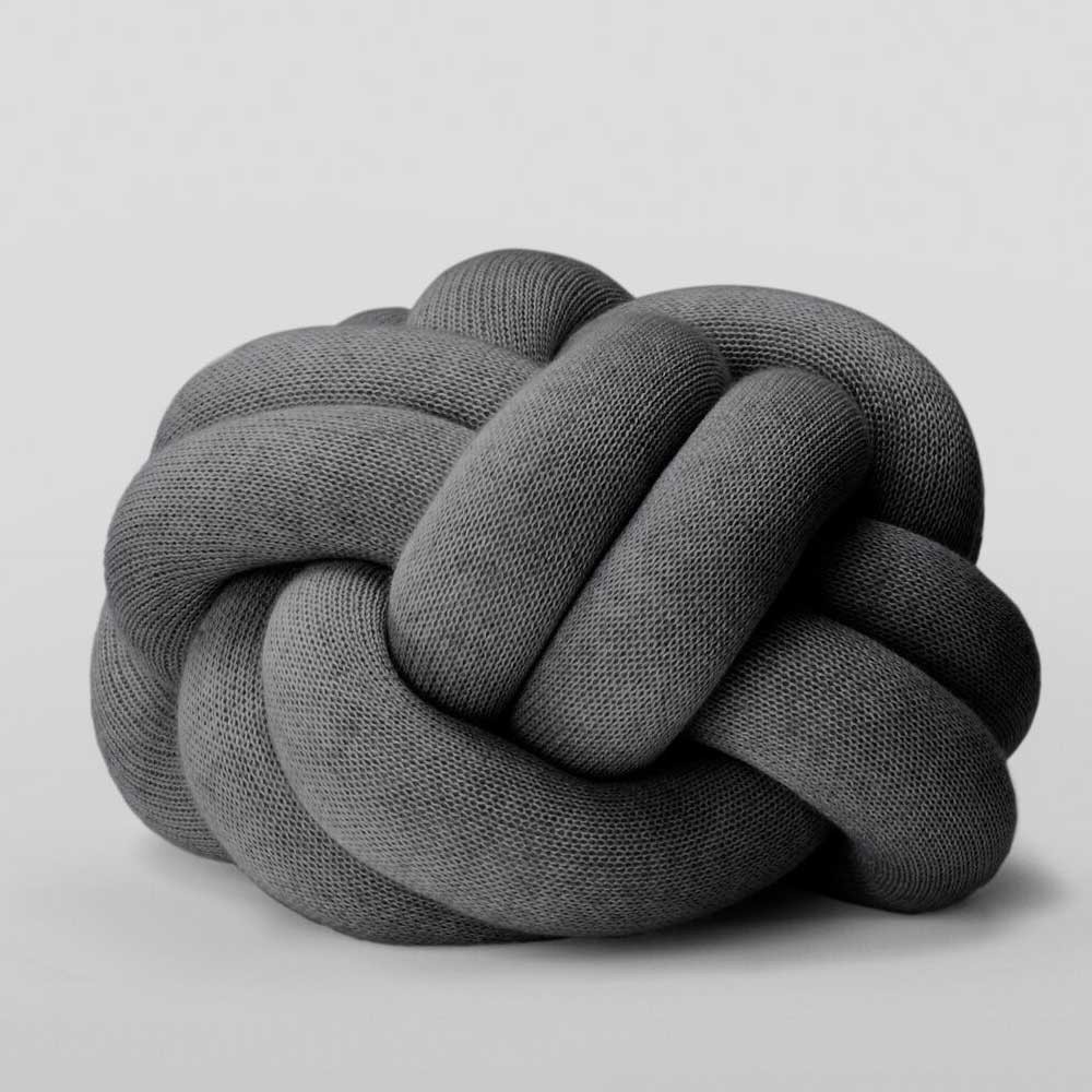 Knot grey cushion Design House Stockholm