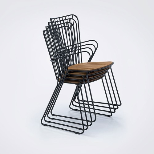 Chaise Paon vert pin Houe