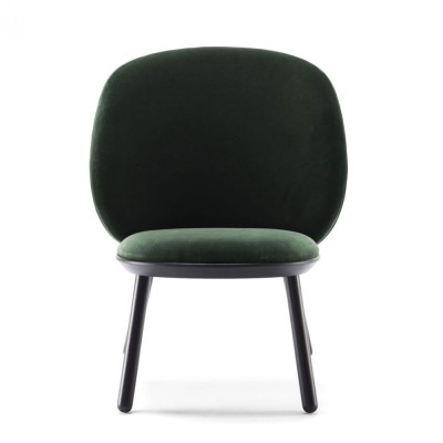 Naïve low chair bottle green velvet Emko 2