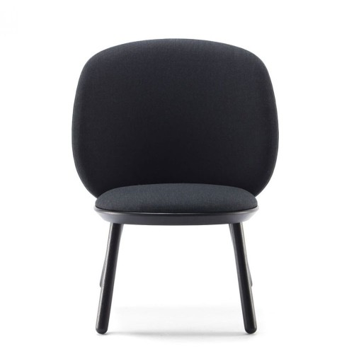 Chaise basse Naïve kvadrat noir Emko