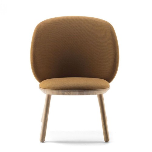 Naïeve lage stoel kvadrat geel Emko