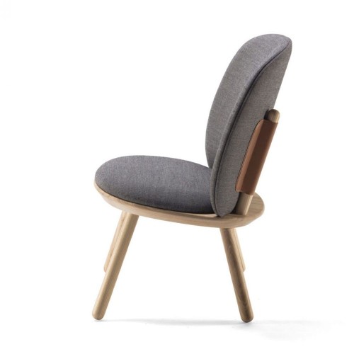 Silla baja naïve kvadrat gris Emko