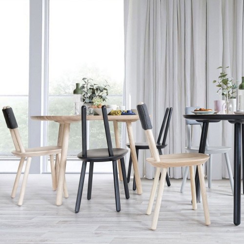 Naïve dining table natural ash Ø90cm Emko