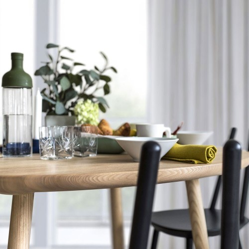 Tavolo da pranzo naïve frassino naturale Ø90cm Emko