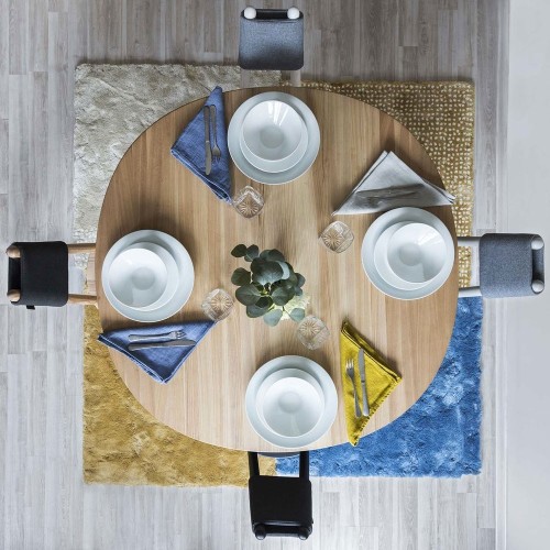 Naïeve eettafel naturel essen Ø90cm Emko