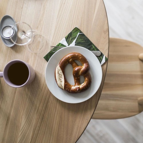 Tavolo da pranzo naïve frassino naturale Ø90cm Emko