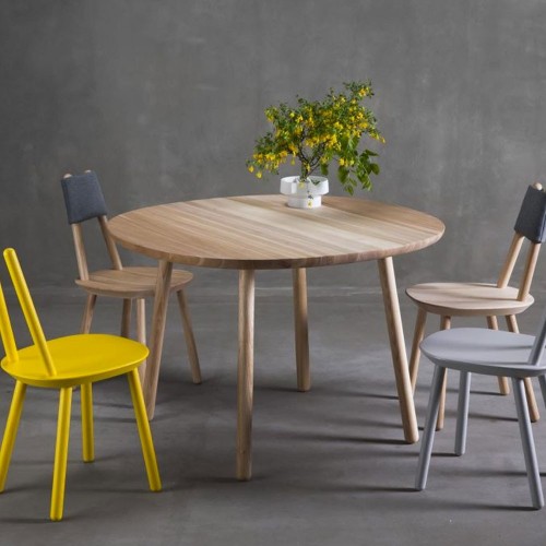 Tavolo da pranzo naïve frassino naturale Ø110cm Emko