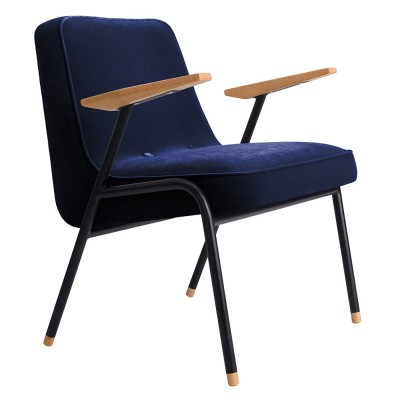 366 armchair Metal Velvet indigo 366 Concept 2