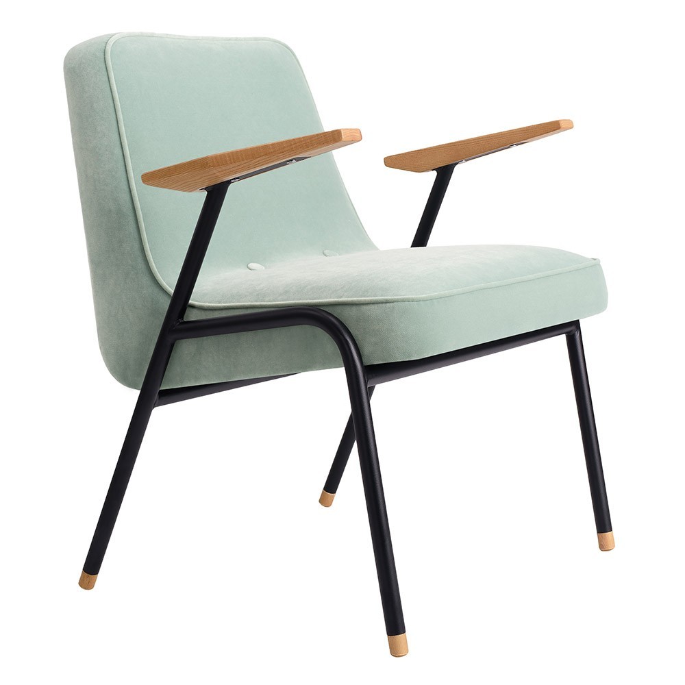 366 Metal Velvet fauteuil mint 366 Concept